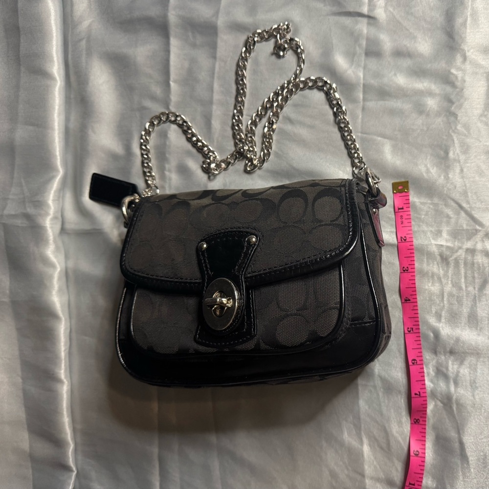 Vintage Coach Black and Gray Crossbody Bag - Picture 7 of 7